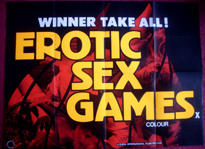 EROTIC SEX GAMES: UK Quad Film Poster EROTIC SEX GAMES: UK Quad Film Poster