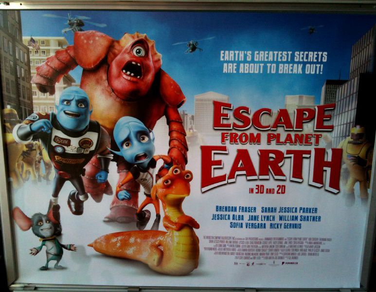 ESCAPE FROM PLANET EARTH: UK Quad Film Poster ESCAPE FROM PLANET EARTH: UK Quad Film Poster