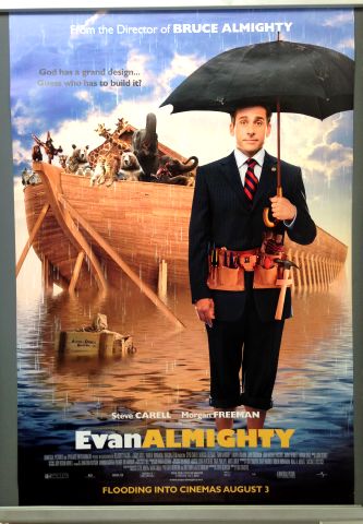 Cinema Poster: EVAN ALMIGHTY 2007 (Main One Sheet) Steve Carell Morgan Freeman Cinema Poster: EVAN ALMIGHTY 2007 (Main One Sheet) Steve Carell Morgan Freeman