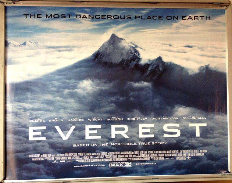 Cinema Poster: EVEREST 2015 (Mountain Quad) Jake Gyllenhaal Keira Knightley Cinema Poster: EVEREST 2015 (Mountain Quad) Jake Gyllenhaal Keira Knightley
