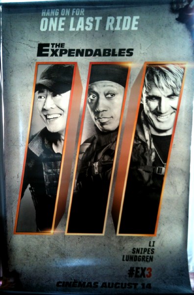 EXPENDABLES III, THE: Li Snipes Lundgren Cinema Banner EXPENDABLES III, THE: Li Snipes Lundgren Cinema Banner