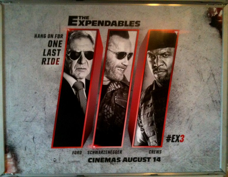Cinema Poster: EXPENDABLES III, THE 2014 (Quad) Harrison Ford Arnold Schwarzenegger