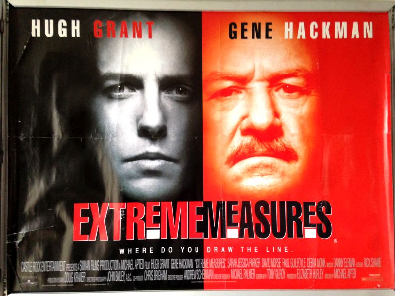 Cinema Poster: EXTREME MEASURES 1996 (Quad) Hugh Grant Gene Hackman Cinema Poster: EXTREME MEASURES 1996 (Quad) Hugh Grant Gene Hackman