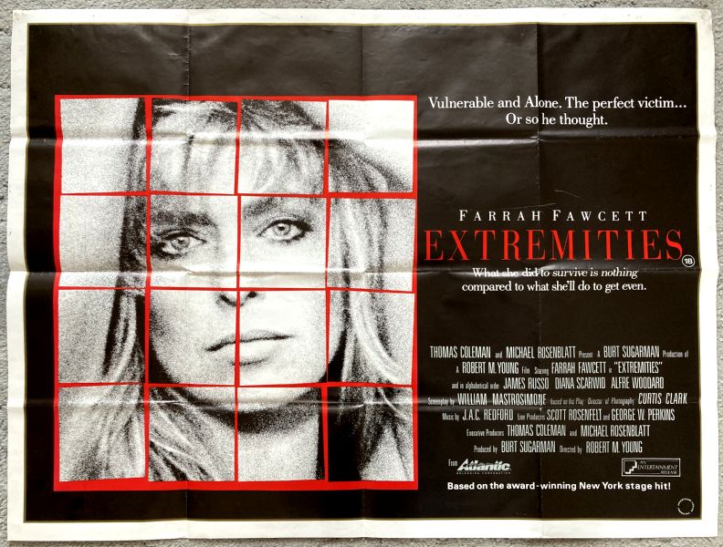 Cinema Poster: EXTREMITIES 1986 (Quad) Farrah Fawcett James Russo Cinema Poster: EXTREMITIES 1986 (Quad) Farrah Fawcett James Russo