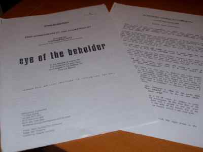EYE OF THE BEHOLDER: Promotional Booklet