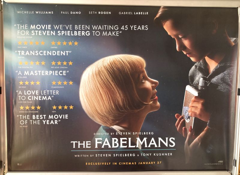 Cinema Poster: FABELMANS, THE 2023 (Quad) Michelle Williams Gabriel LaBelle Cinema Poster: FABELMANS, THE 2023 (Quad) Michelle Williams Gabriel LaBelle
