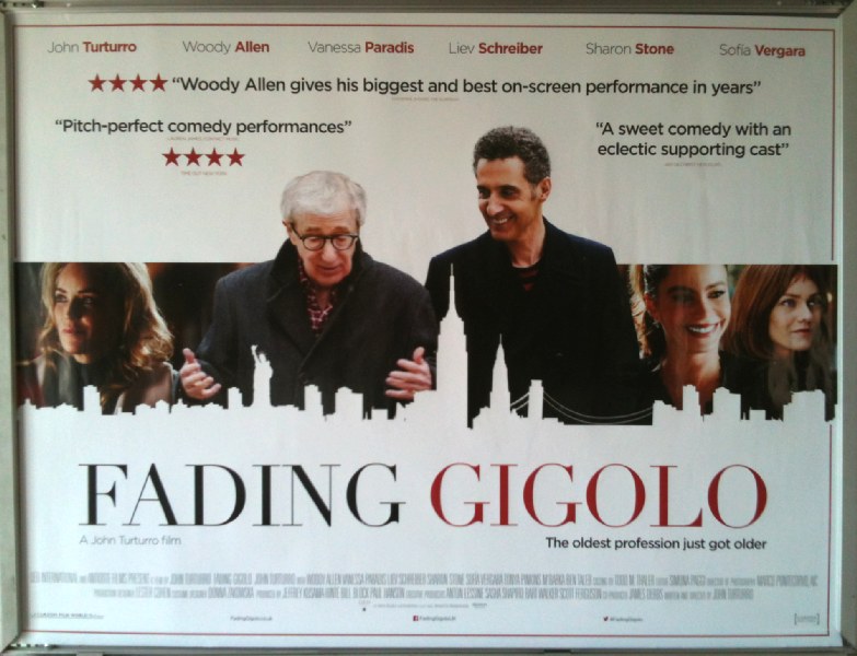 FADING GIGOLO: UK Quad Film Poster