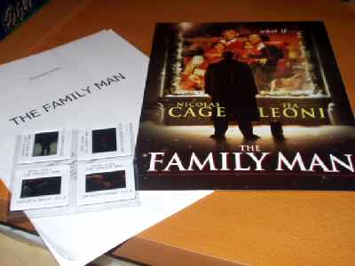 FAMILY MAN, THE: Promotional Booklet, Film Cells & Card