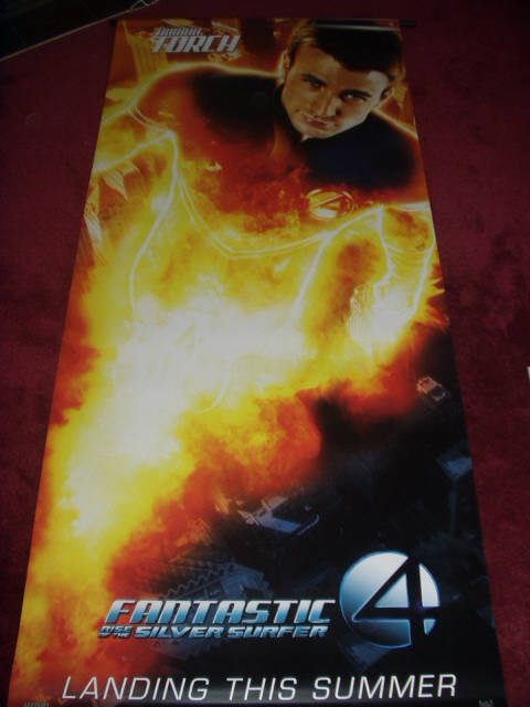 FANTASTIC 4 RISE OF THE SILVER SURFER - Human Torch Banner FANTASTIC 4 RISE OF THE SILVER SURFER - Human Torch Banner