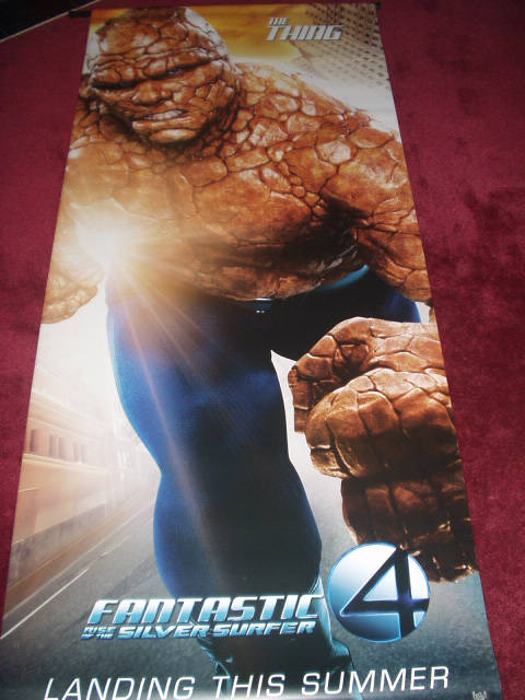FANTASTIC 4 RISE OF THE SILVER SURFER - The Thing Banner FANTASTIC 4 RISE OF THE SILVER SURFER - The Thing Banner