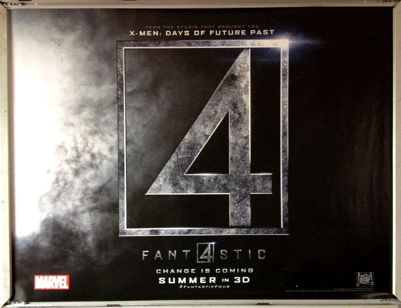 Cinema Poster: FANTASTIC FOUR 2015 ('4' Advance Quad) Jamie Bell Miles Teller