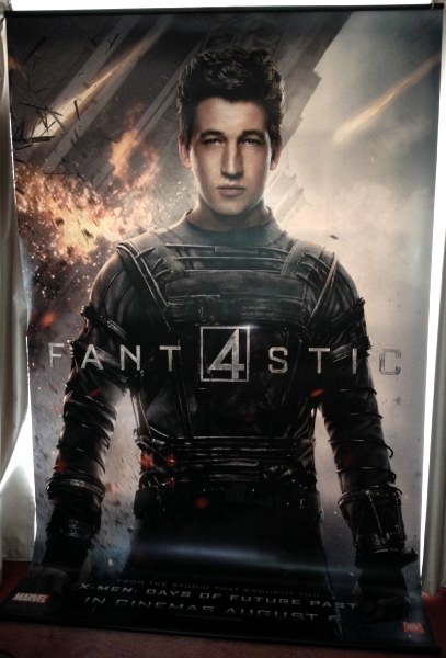 Cinema Banner: FANTASTIC FOUR 2015 (Mr Fantastic/Reed Richards) Miles Teller