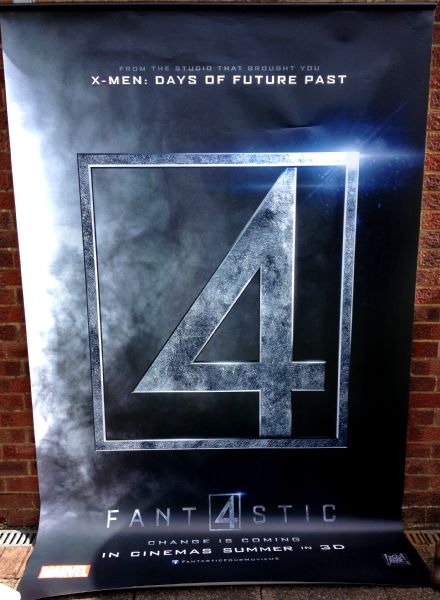 Cinema Banner: FANTASTIC FOUR 2015 (Advance) Jamie Bell Kate Mara Miles Teller