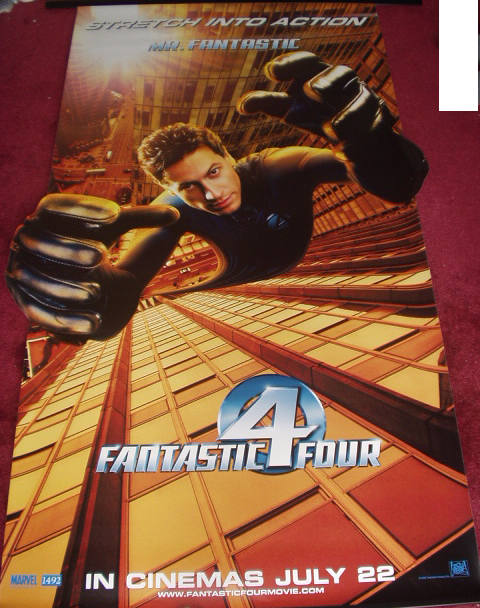 FANTASTIC FOUR: Mr Fantastic Cinema Banner Poster FANTASTIC FOUR: Mr Fantastic Cinema Banner Poster
