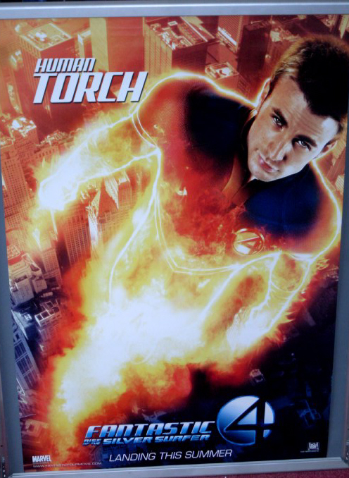 FANTASTIC 4 RISE OF THE SILVER SURFER: Human Torch One Sheet Film Poster
