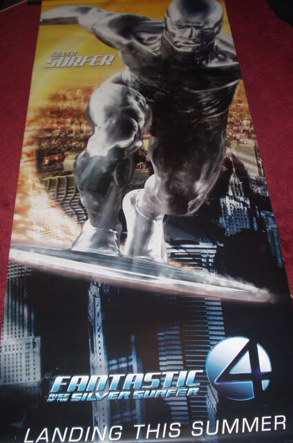 FANTASTIC 4 RISE OF THE SILVER SURFER - Silver Surfer Banner FANTASTIC 4 RISE OF THE SILVER SURFER - Silver Surfer Banner