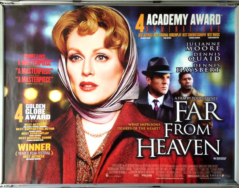 Cinema Poster: FAR FROM HEAVEN 2002 (Quad) Julianne Moore Dennis Quaid