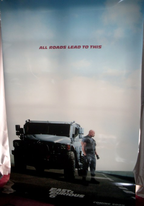 FAST & FURIOUS 6: Hobbs/Dwayne Johnson Cinema Banner