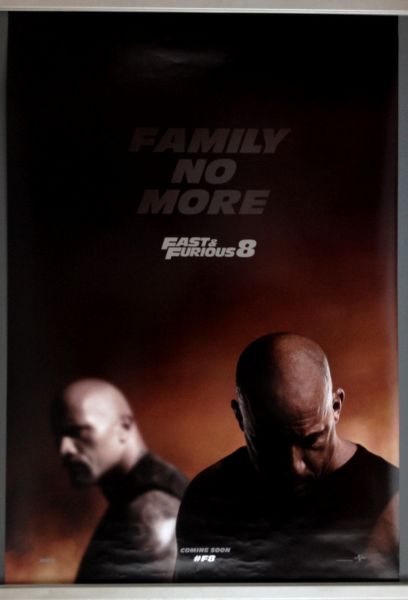 Cinema Poster: FAST AND FURIOUS 8 2017 (Advance One Sheet) Dwayne Johnson Charlize Theron Cinema Poster: FAST AND FURIOUS 8 2017 (Advance One Sheet) Dwayne Johnson Charlize Theron