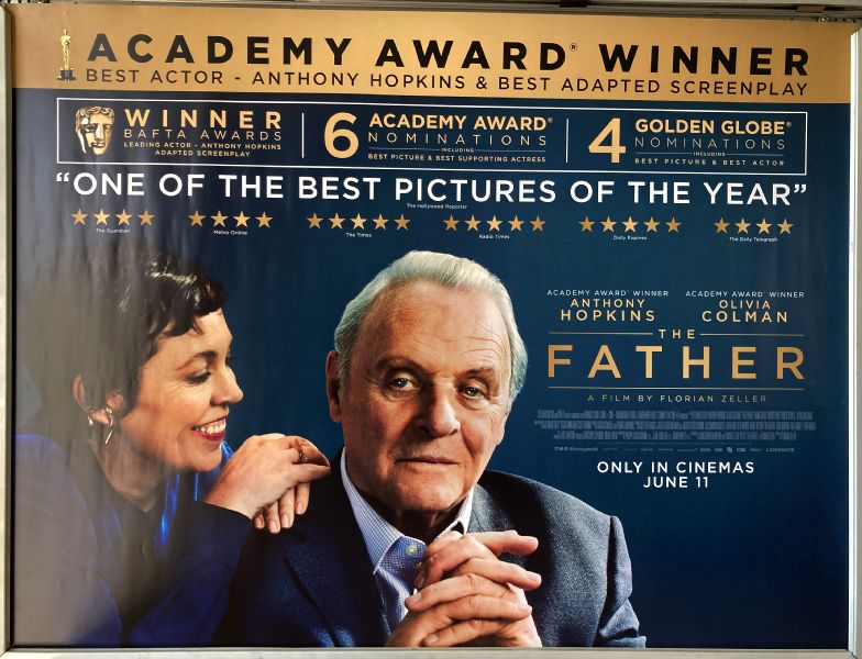 Cinema Poster: FATHER 2020 (Quad) Anthony Hopkins Olivia Colman