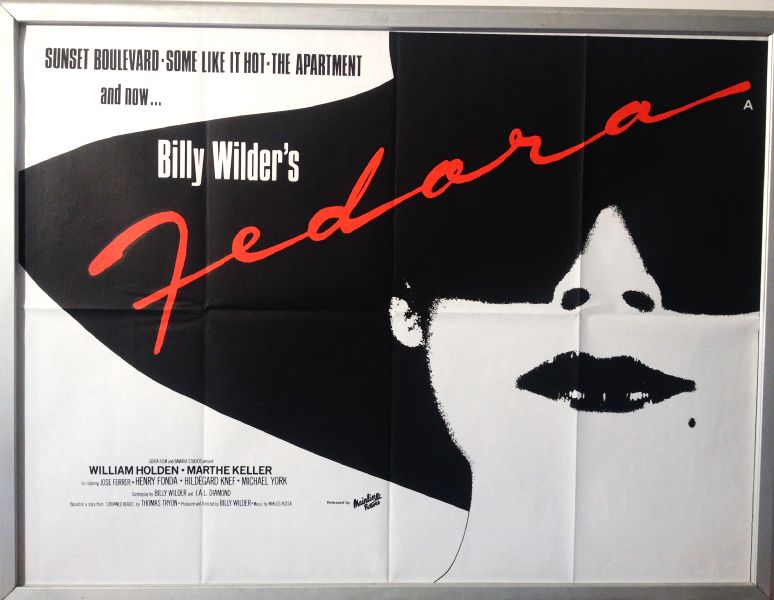 Cinema Poster: FEDORA 1978 (Quad) William Holden Marthe Keller Billy Wilder Cinema Poster: FEDORA 1978 (Quad) William Holden Marthe Keller Billy Wilder