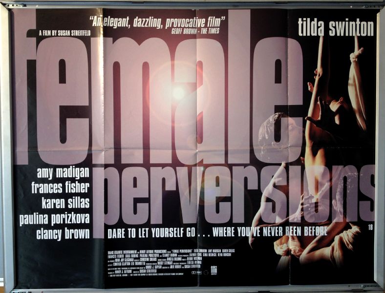 Cinema Poster: FEMALE PERVERSIONS 1997 (Quad) Tilda Swinton Amy Madigan