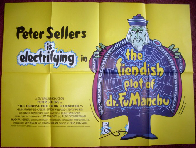 FIENDISH PLOT OF DR FU MANCHU: UK Quad Film Poster FIENDISH PLOT OF DR FU MANCHU: UK Quad Film Poster