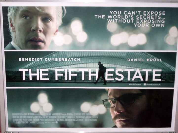 FIFTH ESTATE, THE: UK Quad Film Poster FIFTH ESTATE, THE: UK Quad Film Poster