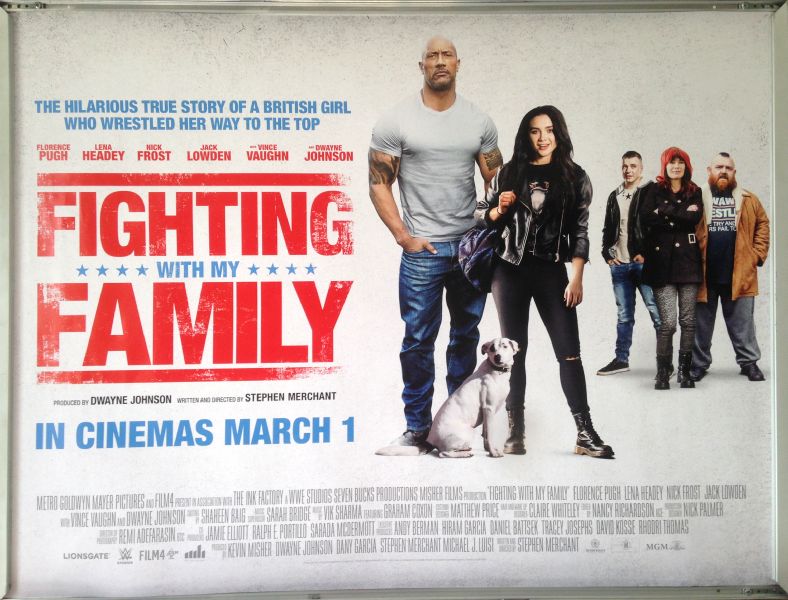 Cinema Poster: FIGHTING WITH MY FAMILY 2019 (Quad) Dwayne Johnson Florence Pugh Cinema Poster: FIGHTING WITH MY FAMILY 2019 (Quad) Dwayne Johnson Florence Pugh