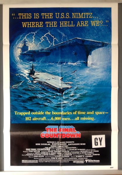 Cinema Poster: FINAL COUNTDOWN, THE 1980 (US One Sheet) Kirk Douglas