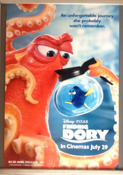 Cinema Poster: FINDING DORY 2016 (Jug & Squid One Sheet) Ellen DeGeneres
