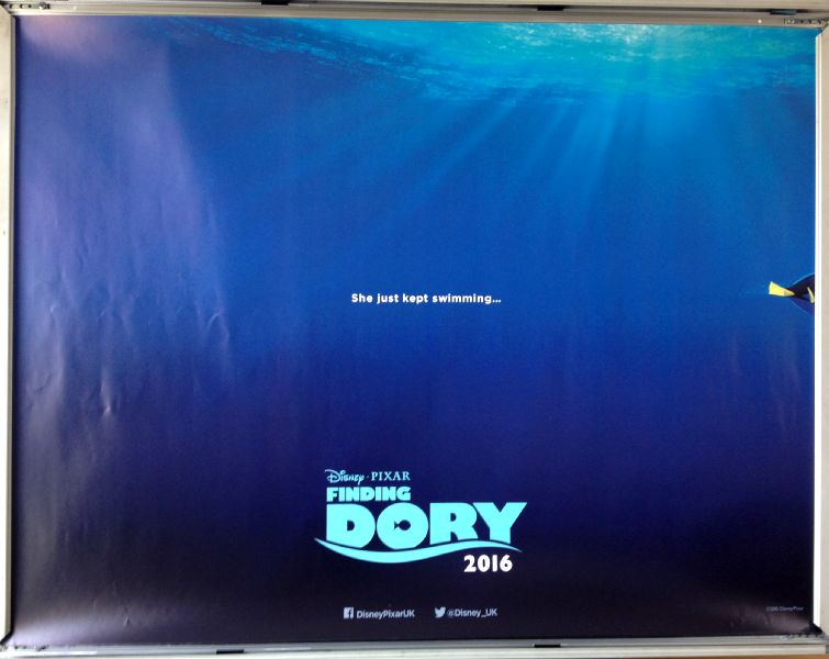 Cinema Poster: FINDING DORY 2016 (Advance Quad) Ellen DeGeneres