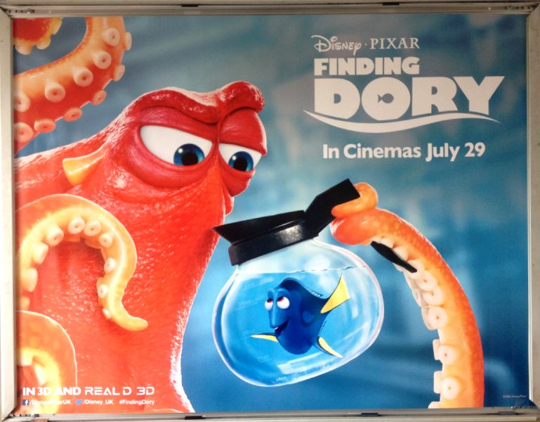 Cinema Poster: FINDING DORY 2016 (Jug & Squid Quad) Ellen DeGeneres