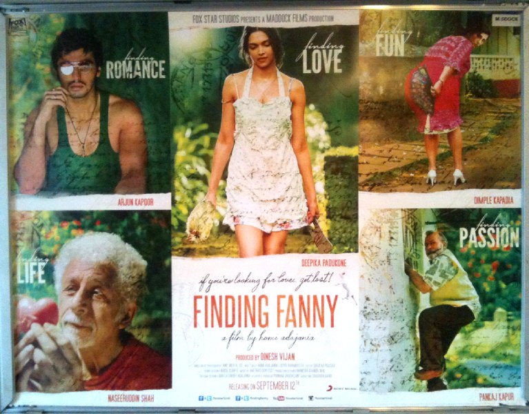 Cinema Poster: FINDING FANNY 2014 (Quad) Deepika Padukone Naseeruddin Shah