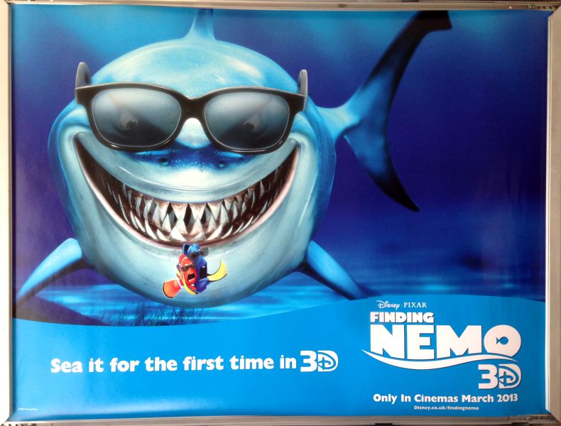 Cinema Poster: FINDING NEMO 2003 (3D Rerelease Quad) Albert Brooks Ellen De...