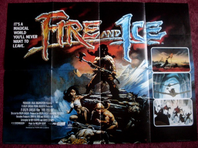 FIRE AND ICE: UK Quad Film Poster FIRE AND ICE: UK Quad Film Poster