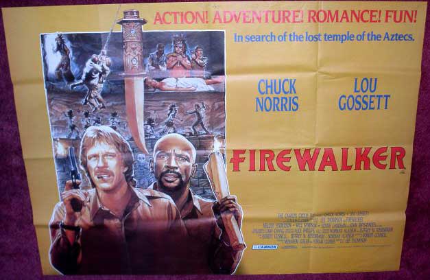 FIREWALKER: UK Quad Film Poster FIREWALKER: UK Quad Film Poster