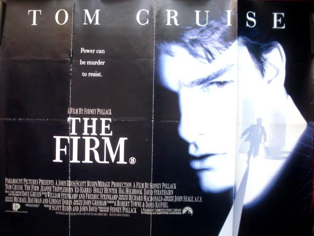 FIRM, THE (Tom Cruise): Main UK Quad Film Poster FIRM, THE (Tom Cruise): Main UK Quad Film Poster
