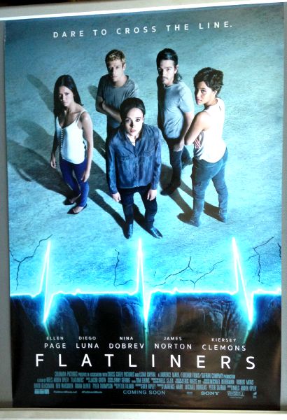 Cinema Poster: FLATLINERS 2017 (Main One Sheet) Ellen Page Kiefer Sutherland