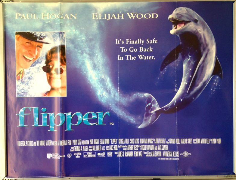 Cinema Poster: FLIPPER 1996 (Quad) Elijah Wood Paul Hogan Cinema Poster: FLIPPER 1996 (Quad) Elijah Wood Paul Hogan