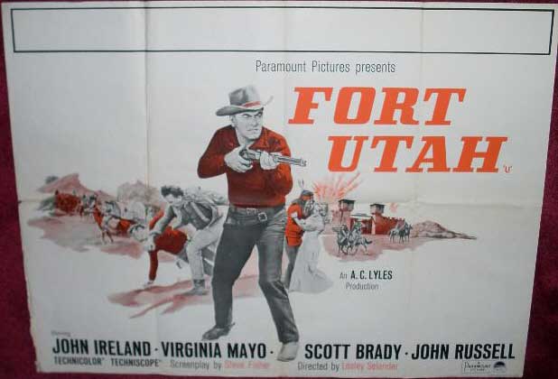 FORT UTAH: Main UK Quad Film Poster FORT UTAH: Main UK Quad Film Poster