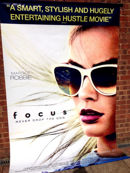 Cinema Banner: FOCUS 2015 (Jess) Will Smith Margot Robbie Rodrigo Santoro