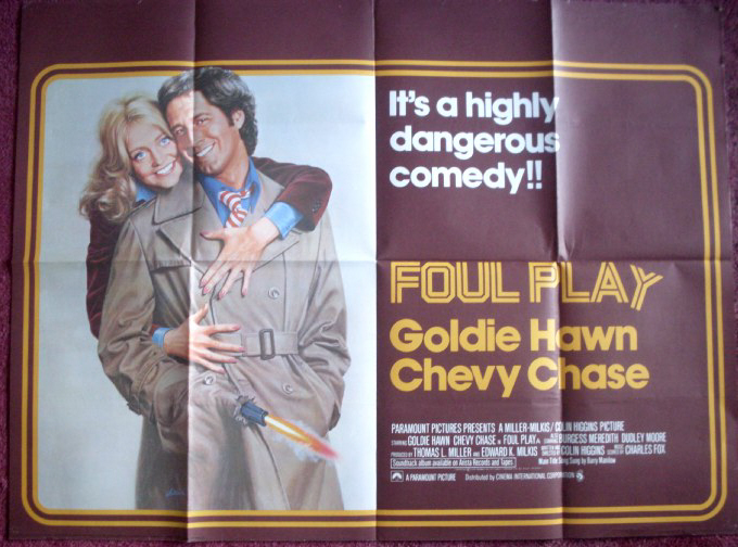 FOUL PLAY: UK Quad Film Poster