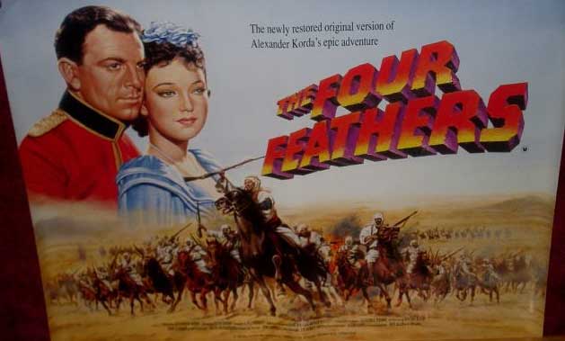 FOUR FEATHERS, THE: 1980s Rerelease UK Quad Film Poster