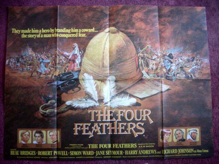 FOUR FEATHERS, THE: 1978 UK Quad Film Poster FOUR FEATHERS, THE: 1978 UK Quad Film Poster