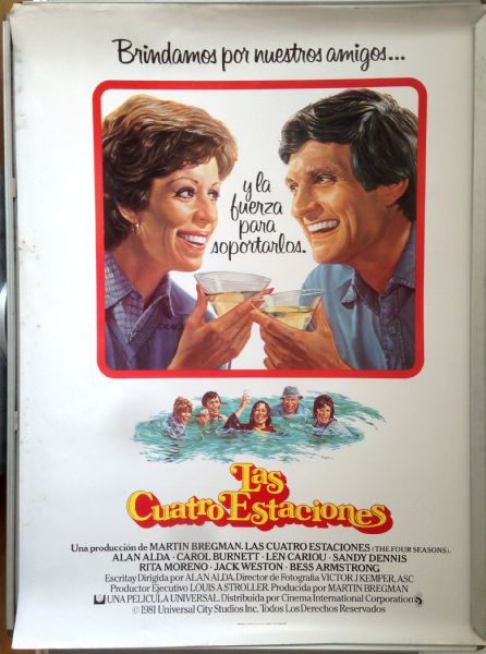 Cinema Poster: FOUR SEASONS, THE 1981 (Spanish One Sheet) Alan Alda Carol Burnett Cinema Poster: FOUR SEASONS, THE 1981 (Spanish One Sheet) Alan Alda Carol Burnett