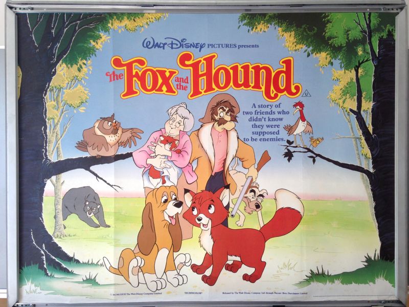 Cinema Poster: FOX AND THE HOUND, THE 1981 (Quad) Kurt Russell Cinema Poster: FOX AND THE HOUND, THE 1981 (Quad) Kurt Russell
