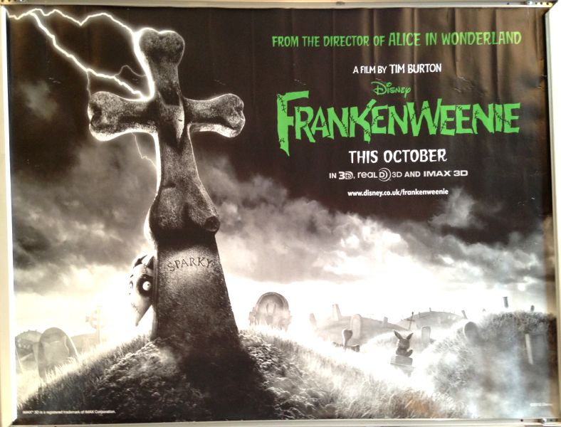 Cinema Poster: FRANKENWEENIE 2012 (Grave Quad) Winona Ryder Catherine O'Hara Cinema Poster: FRANKENWEENIE 2012 (Grave Quad) Winona Ryder Catherine O'Hara