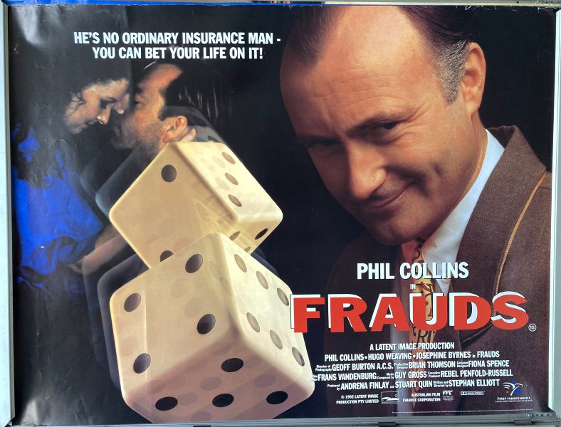 Cinema Poster: FRAUDS 1993 (Quad) Phil Collins Hugo Weaving