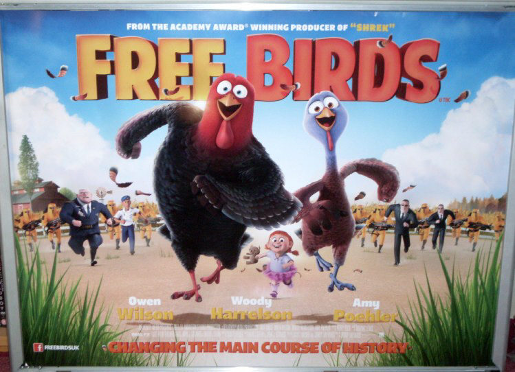 FREE BIRDS: UK Quad Film Poster FREE BIRDS: UK Quad Film Poster